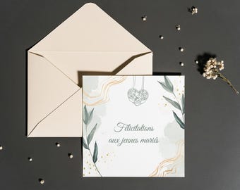 Wedding congratulations card
