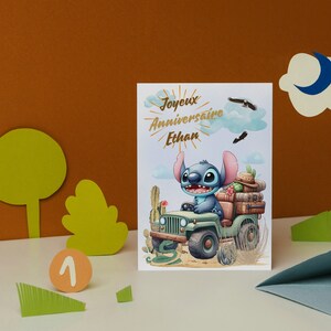 Cartão de feliz aniversário, cartão de nome personalizável com ponto, cartão temático de ponto, feliz aniversário... imagem 4