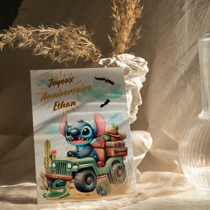 Cartão de feliz aniversário, cartão de nome personalizável com ponto, cartão temático de ponto, feliz aniversário... imagem 8