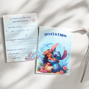 Carte invitation anniversaire - carte anniversaire personnalisable - carte anniversaire enfant, lot de 6/8/10/12 cartes avec enveloppes...