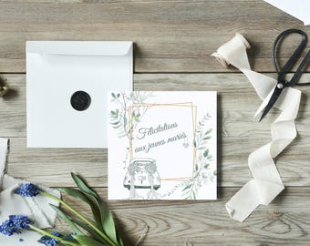 Wedding congratulations card