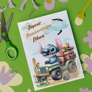 Cartão de feliz aniversário, cartão de nome personalizável com ponto, cartão temático de ponto, feliz aniversário... imagem 6