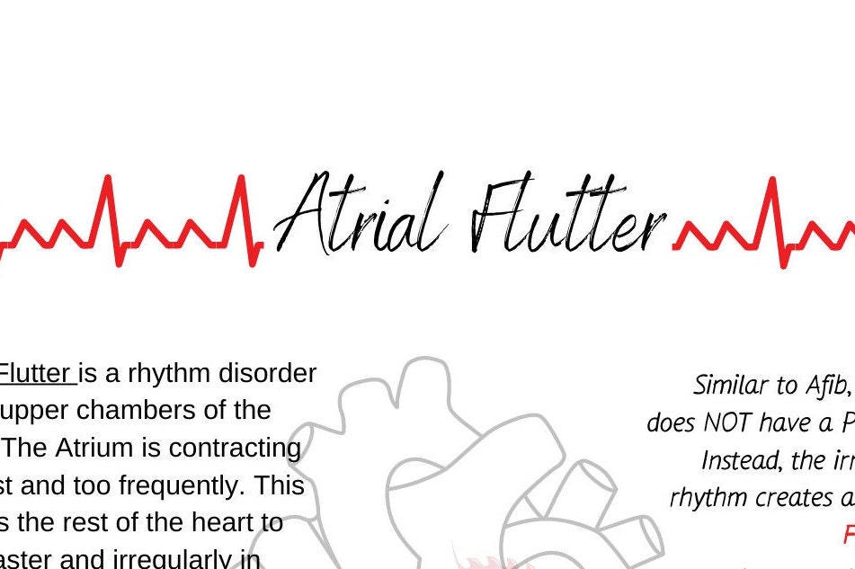 Atrial flutter etsy australia