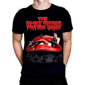 Rocky Horror Picture Show T-Shirt: Oversized Movie Print, Black Cotton