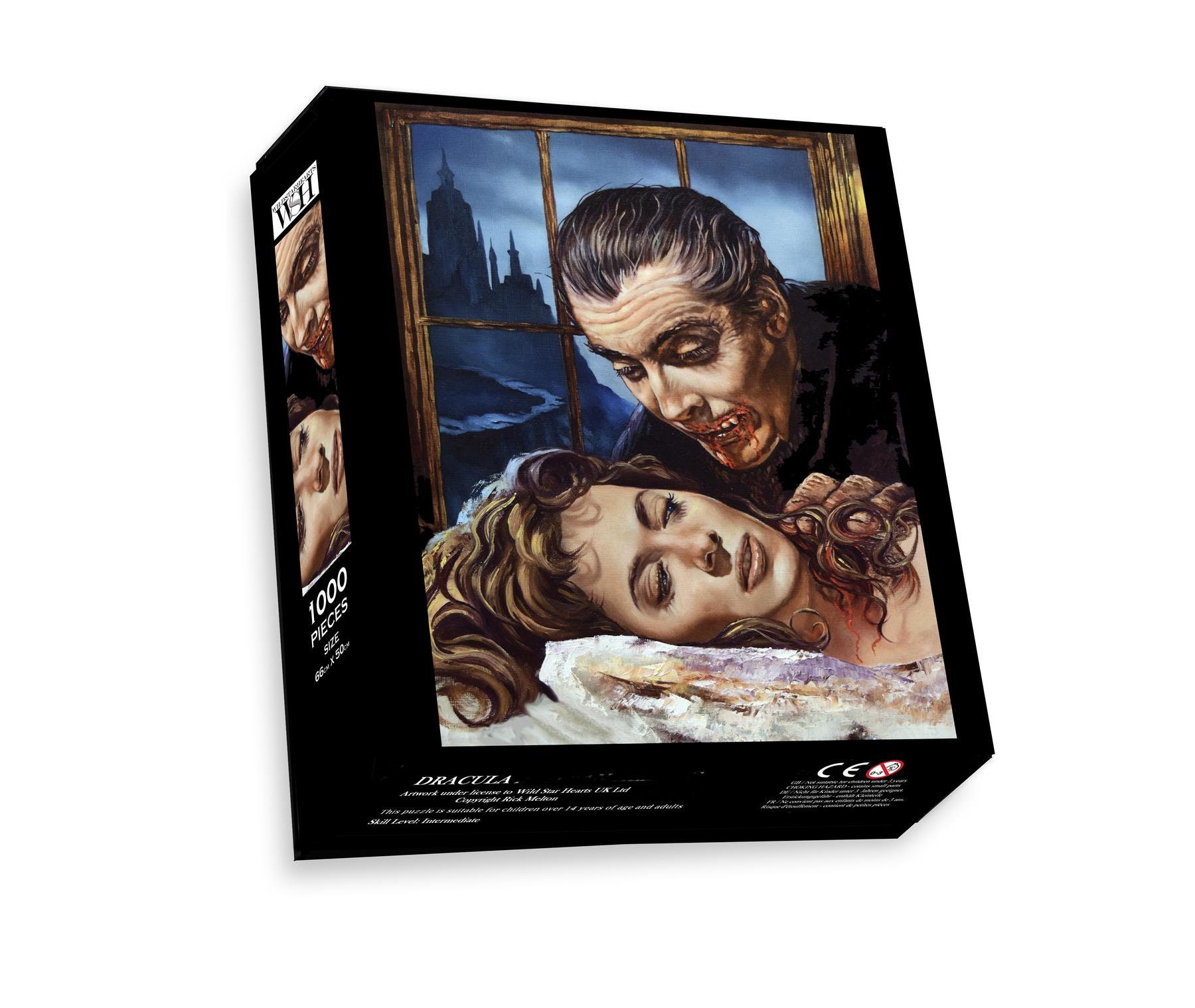 Classic Horror Puzzle - Dracula First Blood - by Rick Melton - 1000 piece Horror Jigsaw Puzzle for Adults