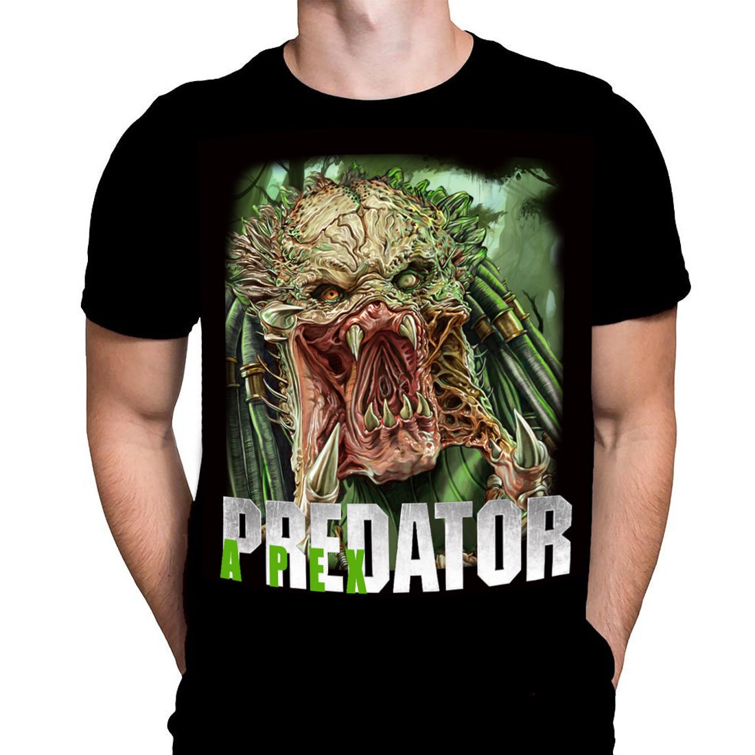 EVILPANDAUK Predator Jungle Hunter Val Verde Yautja Mens T Shirt