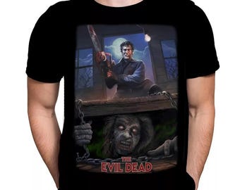 Classic Horror Movie T-Shirt - Evil Dead Cellar - Horror Movie Evil Dead Merch T-Shirt