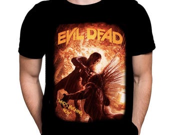 Classic Horror Movie T-Shirt - Evil Dead - Who's Laughing Now - Horror Movie Evil Dead Merch T-Shirt