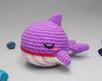 PATTERN : Purple Whale | Advanced Beginner | Amigurumi / Crochet Pattern in ENG (PDF)