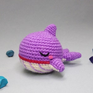 PATTERN : Purple Whale | Advanced Beginner | Amigurumi / Crochet Pattern in ENG (PDF)