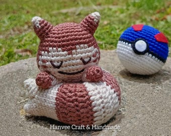 PATTERN : Sleeping Ferret | Intermediate | Amigurumi / Crochet Pattern in ENG (PDF)
