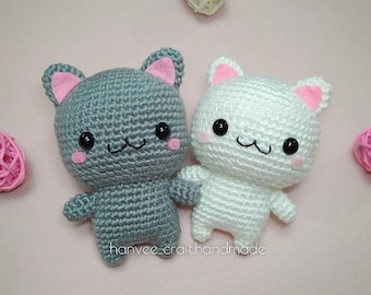 PATTERN : Mochi Chibi Cats | Beginner Friendly | Amigurumi