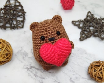 PATTERN : Grizzly Love | Beginner Friendly | Amigurumi Crochet Pattern in ENG (PDF)