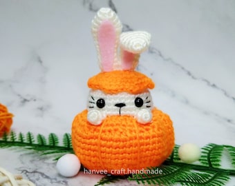 PATTERN : Pumpky-Bunny | Advanced Beginner | Amigurumi / Crochet Pattern in ENG (PDF)