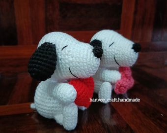 PATTERN : Dog With Love | Advanced Beginner | Amigurumi / Crochet Pattern in ENG (PDF)
