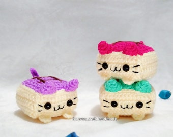 PATTERN : Tofu Kitty | Beginner Friendly | Amigurumi / Crochet Pattern in ENG (PDF)