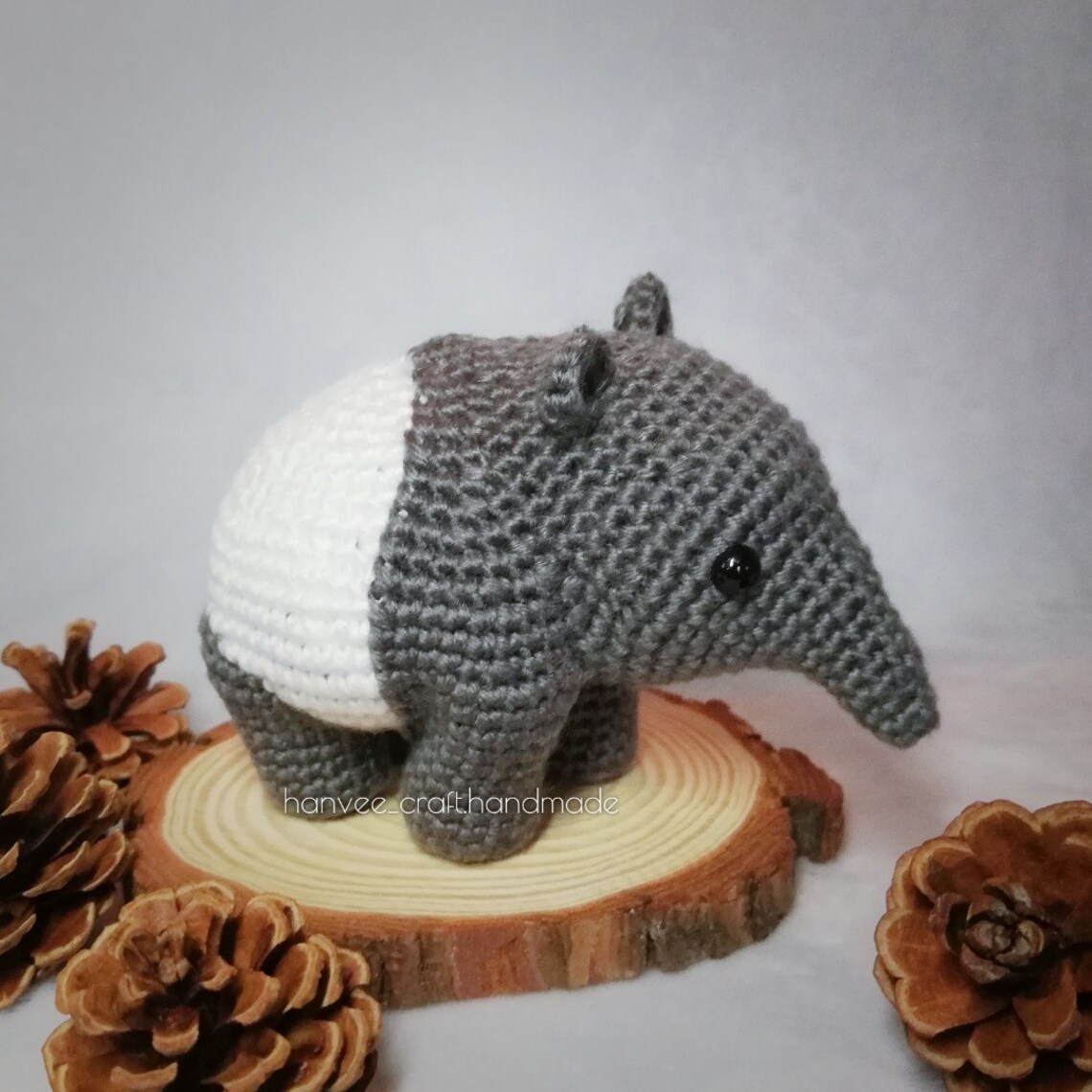 Tapir Pattern PATTERN : Chibi Malayan Tapir | Beginner Friendly | Amigurumi / Crochet ...