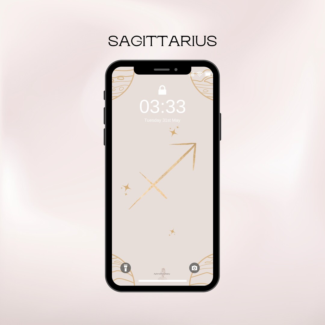 Sagittarius Zodiac Phone Wallpaper Iphone/android Background Etsy