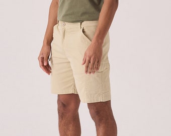Mens Cargo Shorts Beige | Stylish & Functional Men's Summer Shorts | Versatile Casual Wear | Mens Shorts
