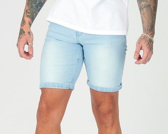 Skinny Denim Slim Fit Light Blue Wash | Denim Shorts | Summer | Gift for Women