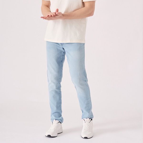 Slim Fit  Jeans Stretch Light Blue Wash |Man Jeans  | Stretch Jeans Pants for Men | Halloween Unique