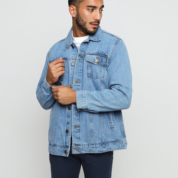 Mens Denim Jacket - Etsy