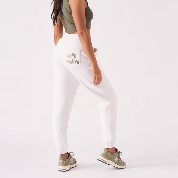 Womens Trousers Core Motive Straight Joggers White | Jogger Women | White Trousers | Fall Clothing