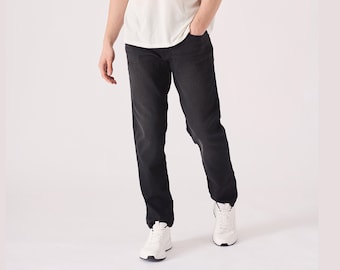 Men's Slim Fit Stretch Black Wash Jeans