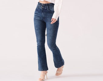 Flared Jeans For Women | High Waisted Pants | Bell Bottom Wide Flared Jeans | Straight Leg Jeans | Jeans for Women | Casual Jeans | Gift Him