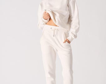 Pantaloni da jogging affusolati da donna in cotone / Abbigliamento casual per il tempo libero, pantaloni per allenamento in palestra