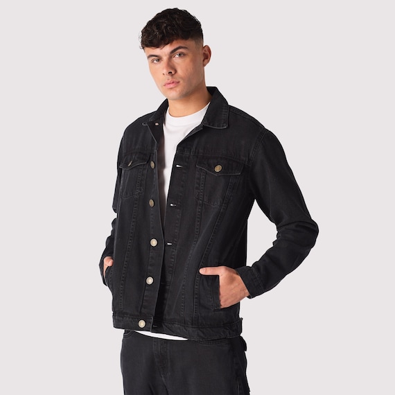 ジャケット・アウター BELVET Black denim jacket set up Washed Black Denim Set up / Jacket – BELVET