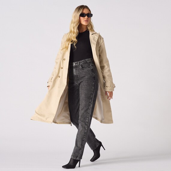Stone trench coat womens sales