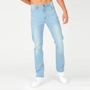 Men Jeans | Slim Fit Light Blue Wash Jeans | Light Wash Jeans Men | Gifts for Him