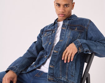 Giacca Da Uomo In Denim Blu Western JKT G-Star Anni '40 Taglia XL - Italia - Foto 7