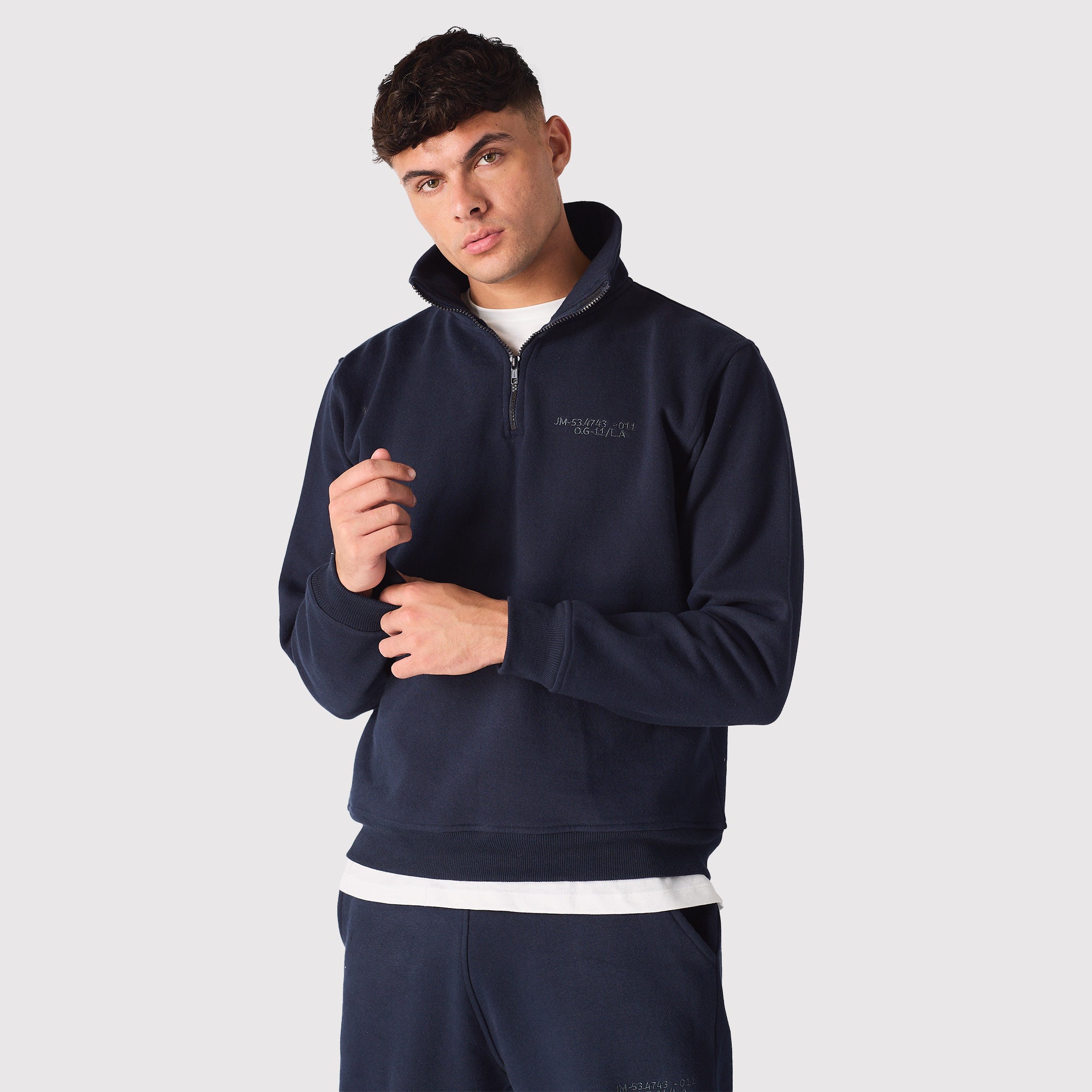 Quarter zip pullover oversized hot sale