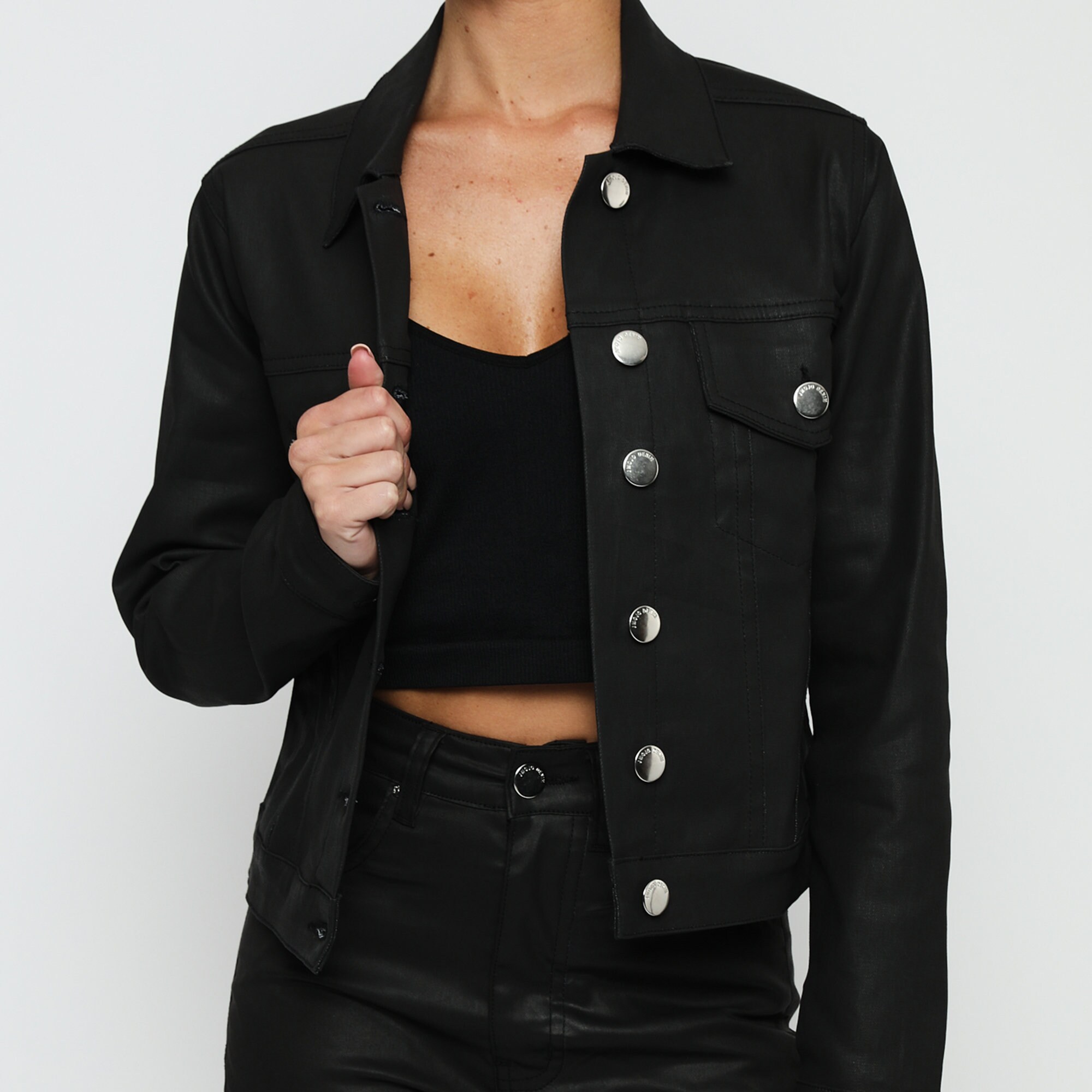 Women Jacket Coated Black Denim Jacket Racing Jacket Gift for Women Etsy Ireland