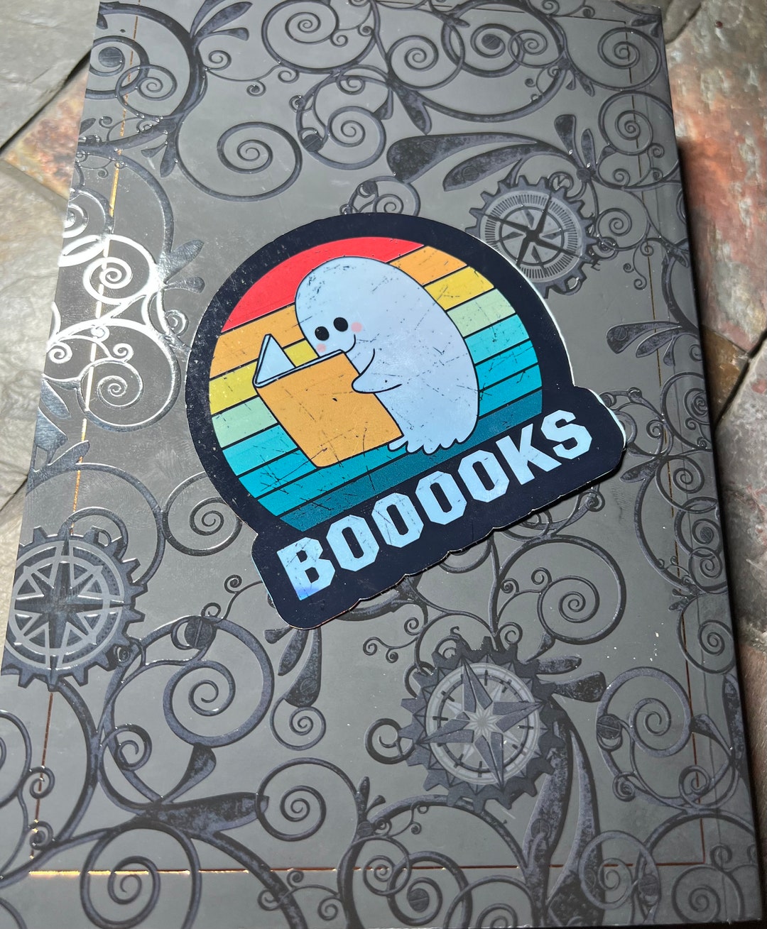 Booooks Sticker Cute Ghost Laptop Decal Water Resistant for Etsy