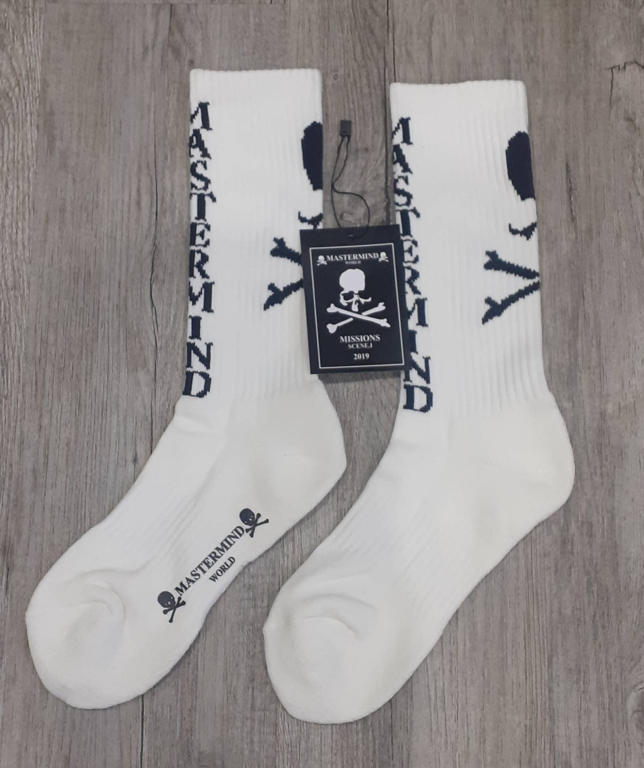 Mastermind Japan Socks / Skull Head / Designer / Hip Hop/ Cotton