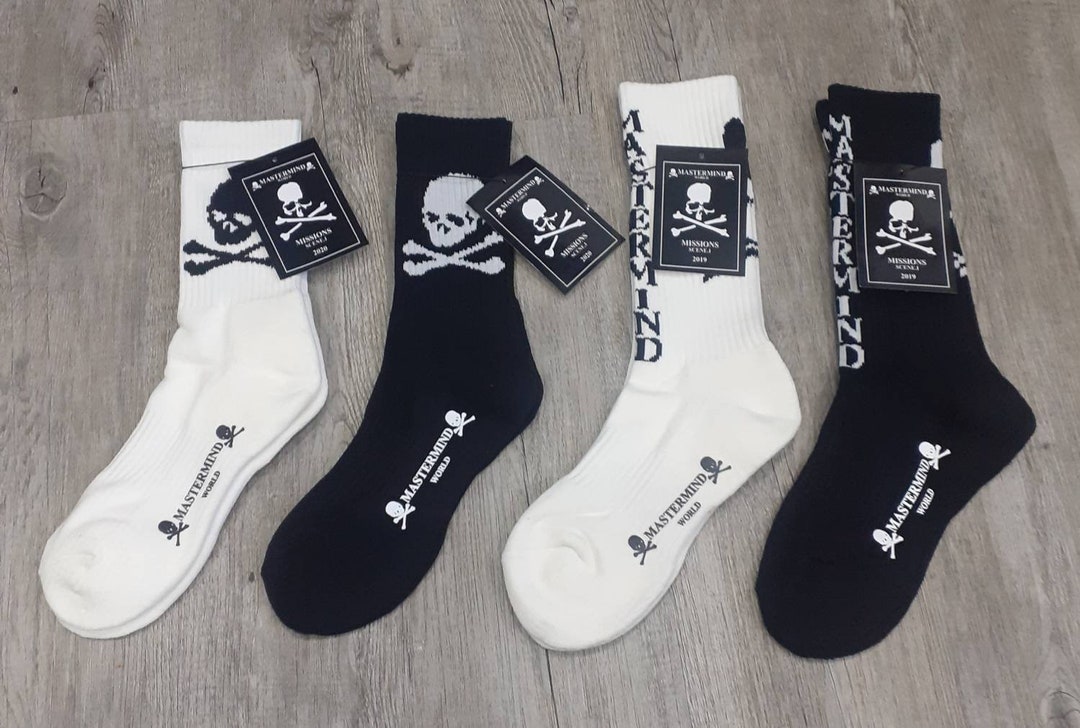 Mastermind Japan Socks / Skull Head / Designer / Hip Hop Mastermind Japan Socks / Skull Head / Designer / Hip Hop
