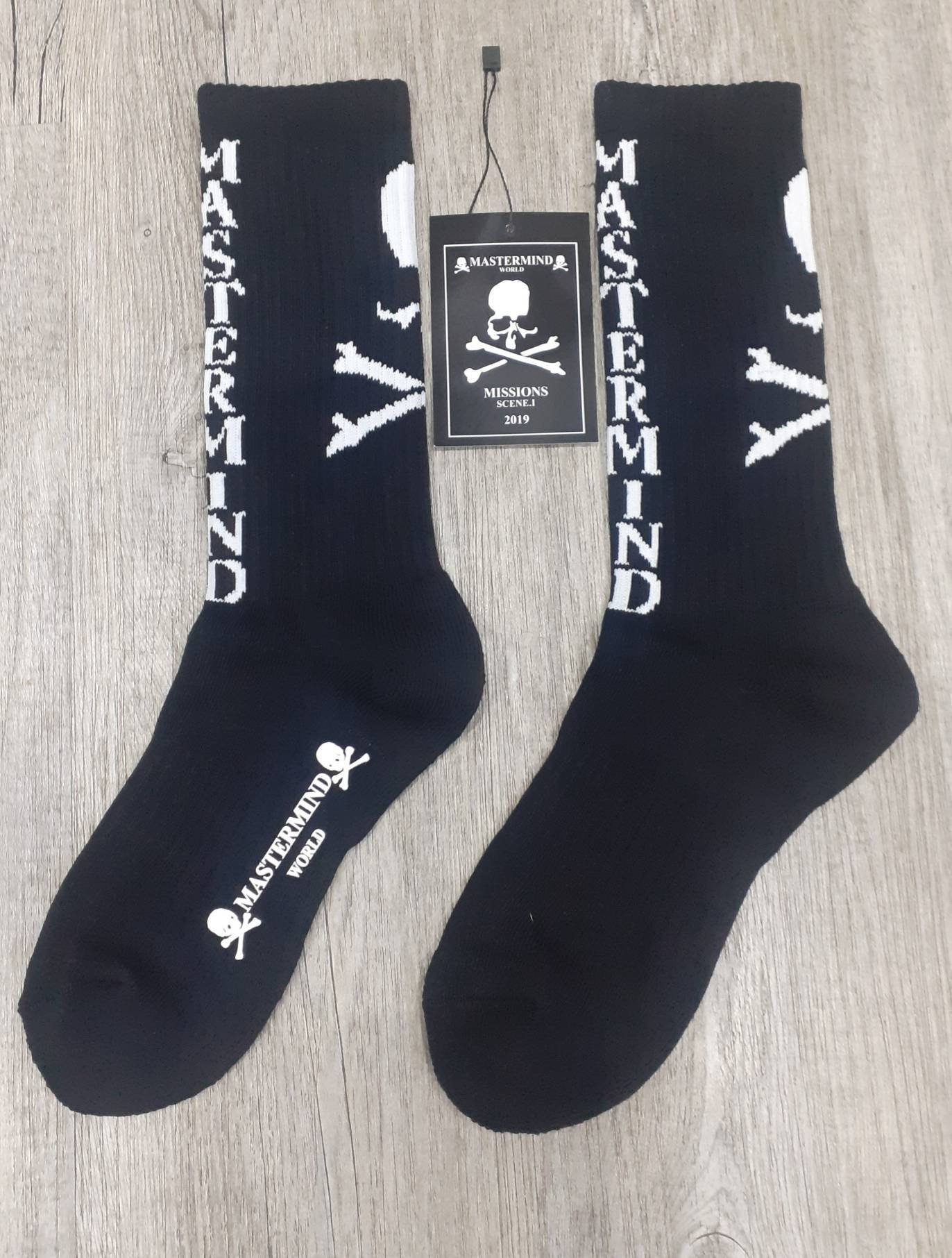 Mastermind Japan Socks / Skull Head / Designer / Hip Hop/ Cotton