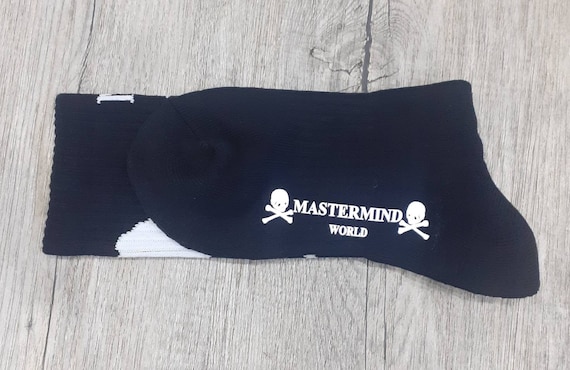 Mastermind Japan Socks / Skull Head / Designer / Hip Hop/ Cotton Mastermind Japan Socks / Skull Head / Designer / Hip Hop/ Cotton