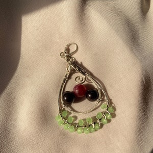 Carnelian handmade wire-wrapped sterling silver heart pendant | Handmade Jewelry | Handmade Jewelry | Necklace | Sterling Silver | Pendant