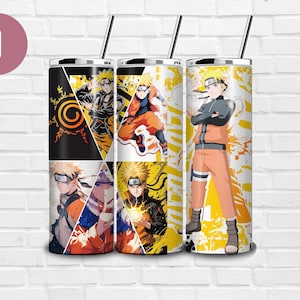 Naruto Anime Tumbler: Manga Collage, 20oz Skinny Tumbler