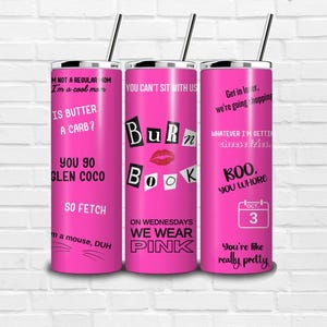 Burn Book Tumbler | Mean Girls Inspired 20oz Skinny Cup | So Fetch!