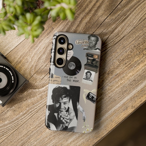 Harry Styles 1D Fine Line Collage Phone Case Vintage Aesthetic iPhone 15 14 13 12 11 Pro Max 8 Plus X, Samsung Galaxy S24 S23 S22 S20 Ultra