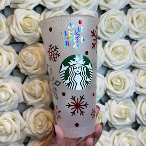 Winter Snowflakes Starbucks Cold Cup
