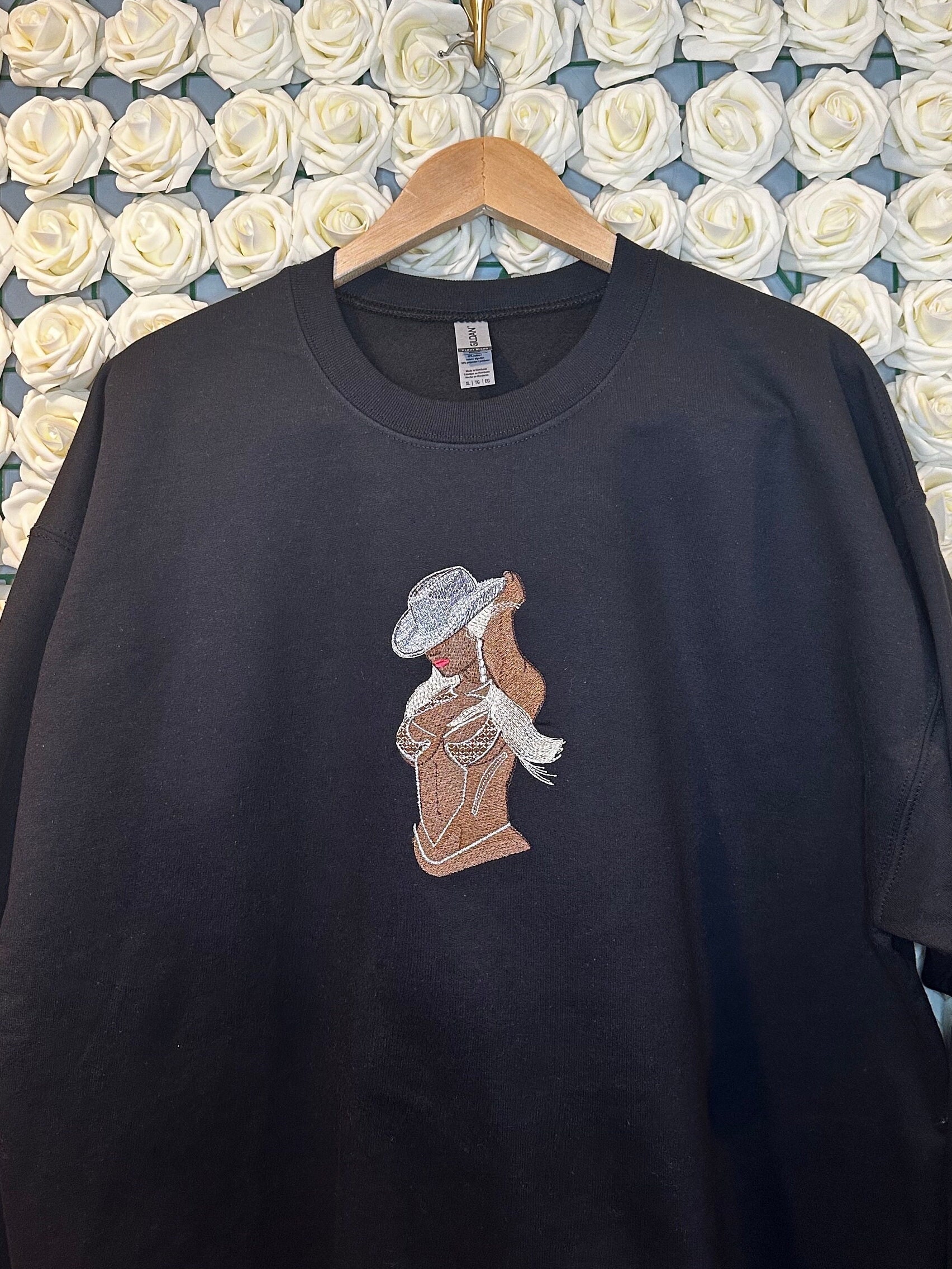 Beyoncé Renaissance Embroidered Crew Neck/Tshirt