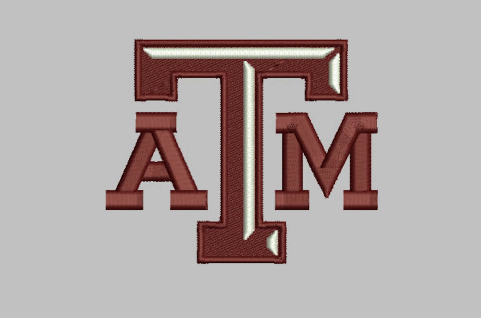 Texas A&M Embroidery Design Etsy