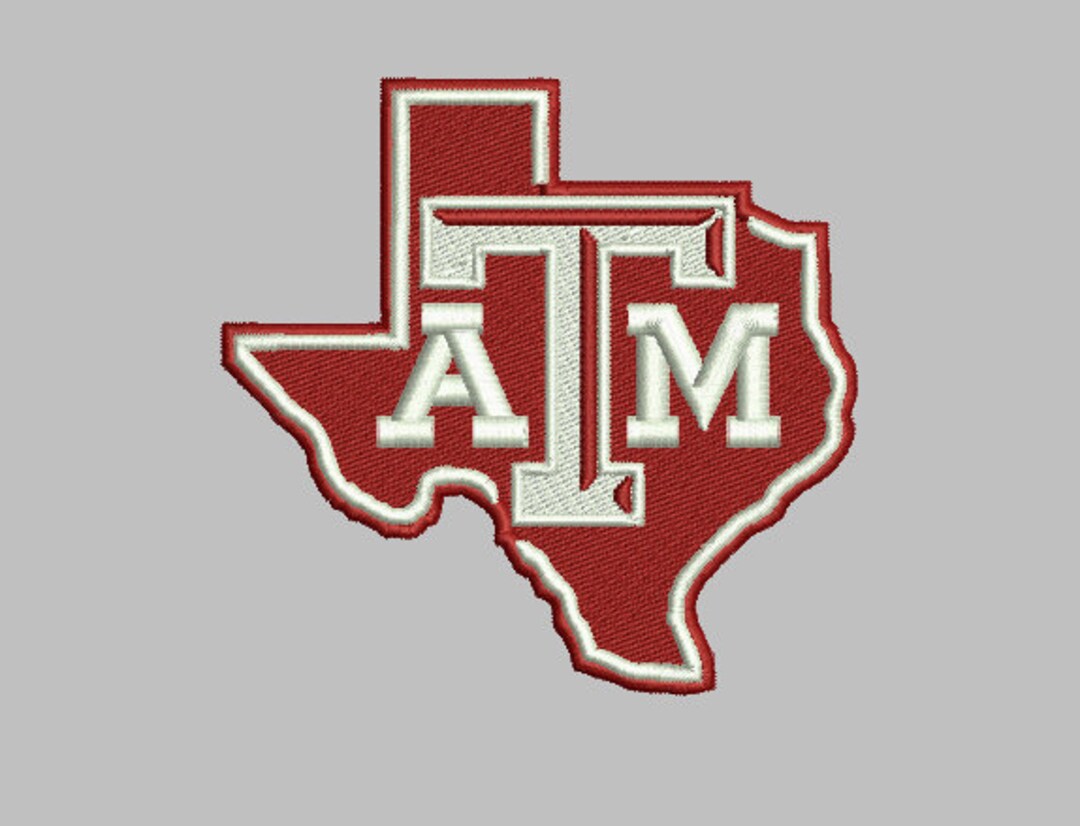 Texas A&M Embroidery Design Etsy
