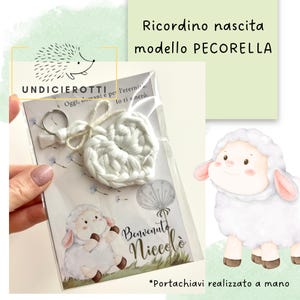 Ricordino nascita, nascita, portachiavi nascita, bomboniere nascita, portachiavi, regalo nascita, bomboniera Battesimo, segnaposto festa